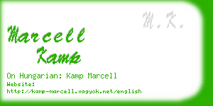 marcell kamp business card